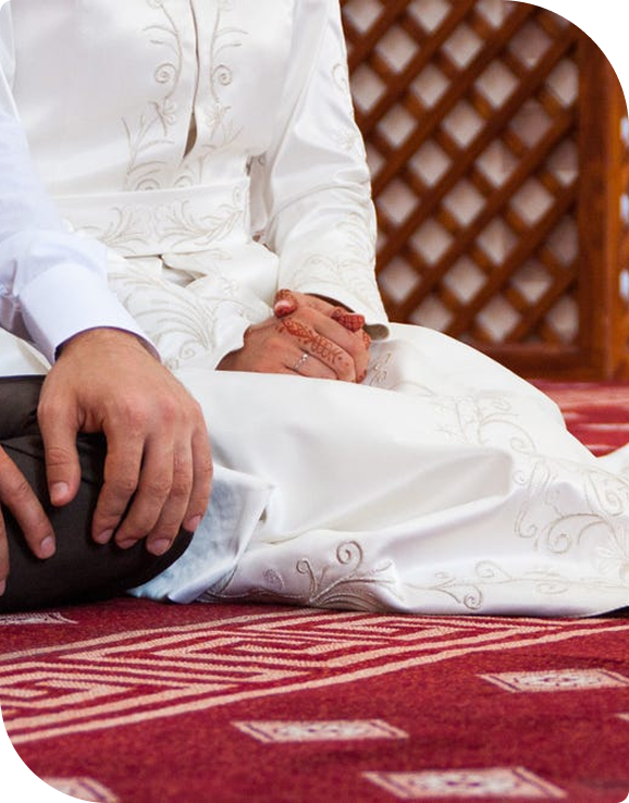 Couple sitting together